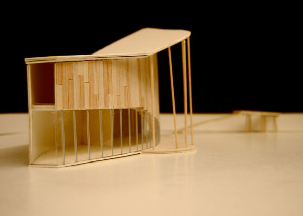 Architectural Model, photographed by a student