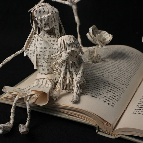 Recycled Book Sculpture