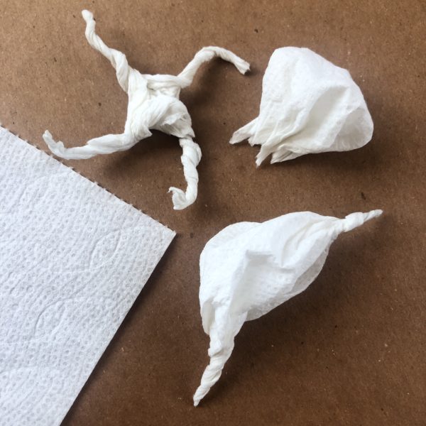 Toilet Paper Sculptures
