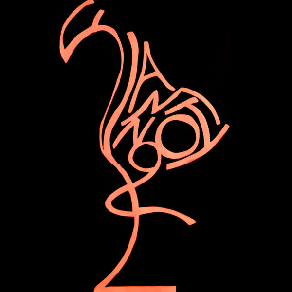 Word Collage, Flamingo