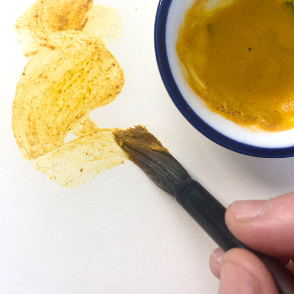 Painting with Turmeric