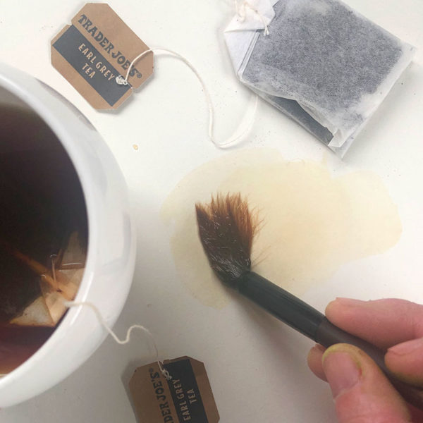 Home Art Supplies: Painting with Tea