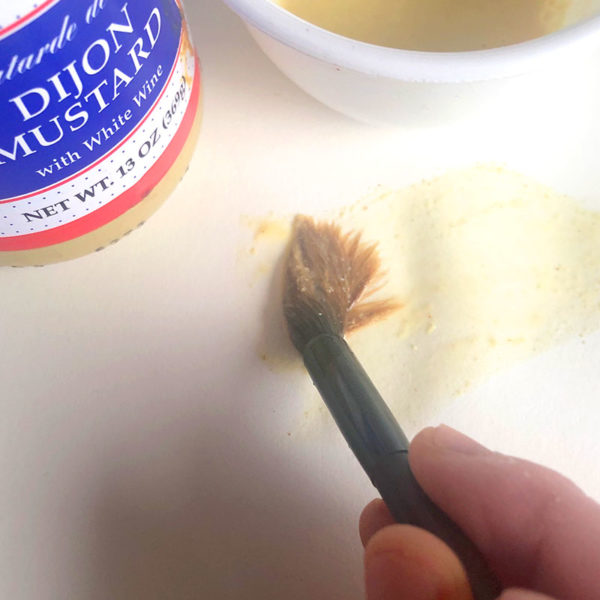 Home Art Supplies: Painting with Mustard