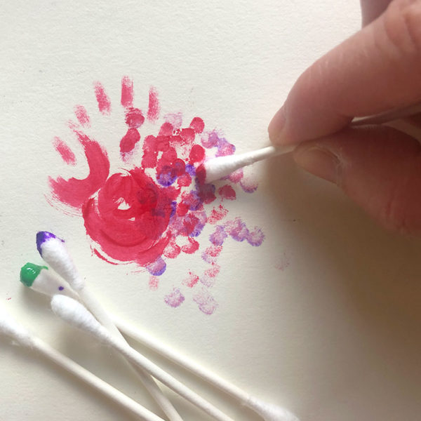 Home Art Supplies: Painting with Q-Tips