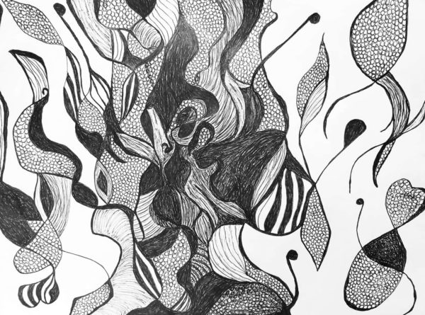 Nancy Rivera, Ballpoint Pen Drawing