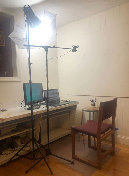 Teaching Art Online: Setting up for an Online Art Demo