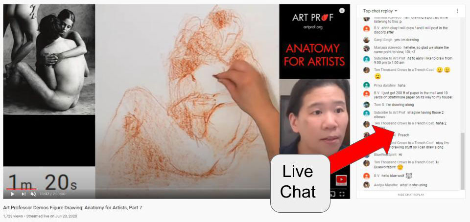 YouTube Live Art Demo with OBS