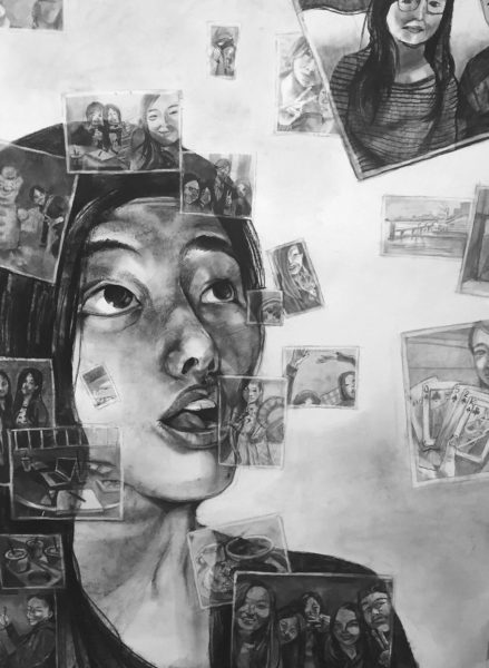 Charcoal Drawing, Christina Wu
