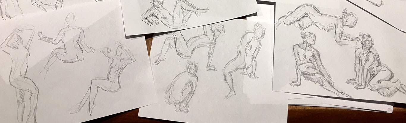 Figure Drawings, Cindy Qiao
