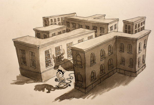Ink Wash Illustration, Alex Rowe