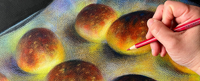 Banner colored pencil drawing Bread Fairy