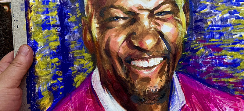 Watch Terry Crews discuss his career as a painter 