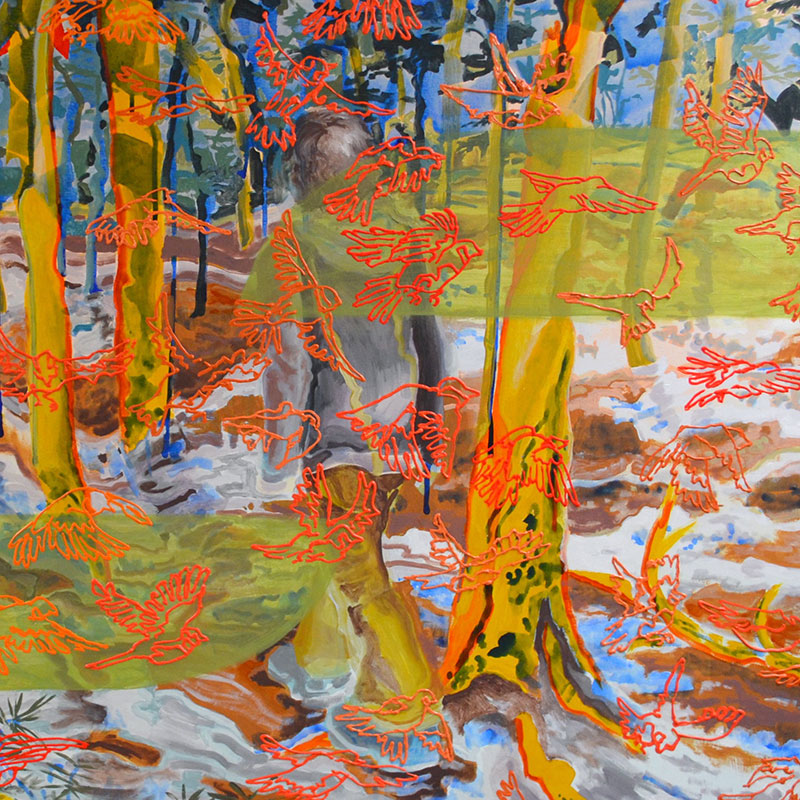 Lauryn painting landscape