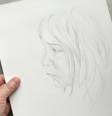 Silverpoint drawing