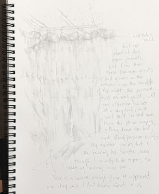 Clara silverpoint drawing mama