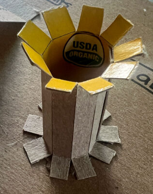 3D Chipboard design sculpture