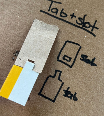 3D Chipboard design sculpture