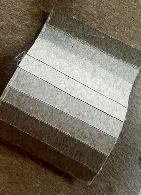 3D Chipboard design sculpture