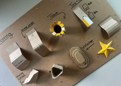 3D Chipboard design sculpture