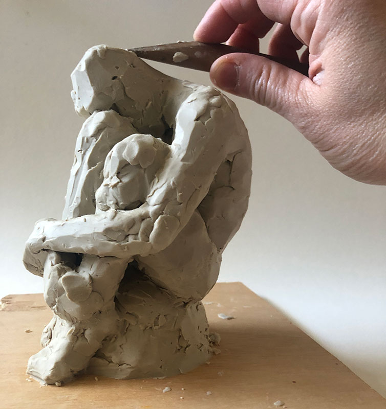 figure sculpture clay plastilene