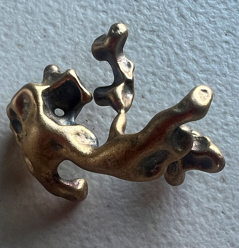 Annelise jewelry 3D sculpture gravity casting