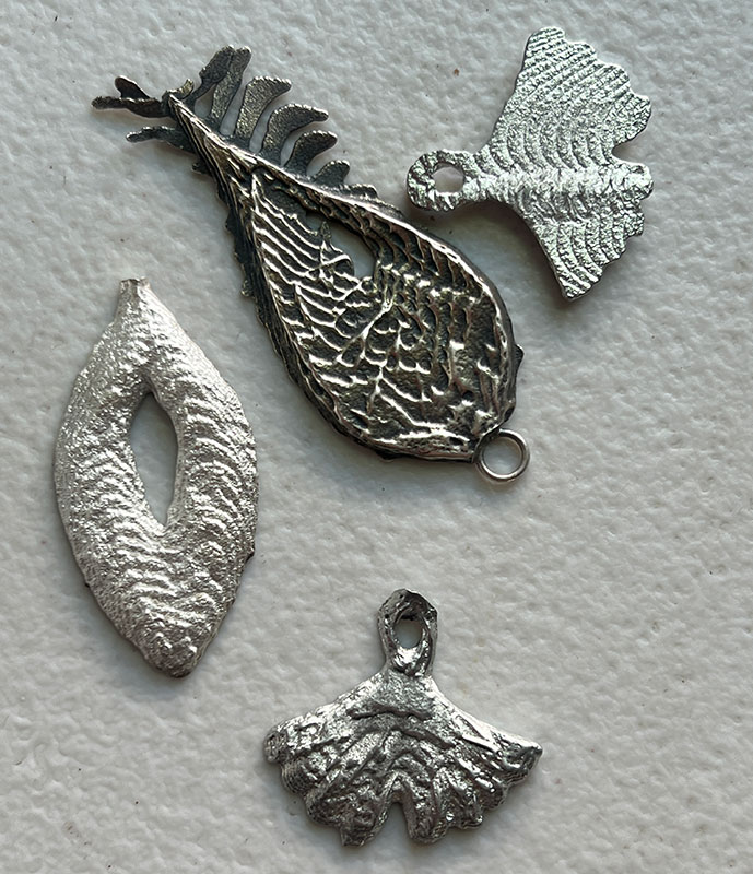 pewter cuttlefish bone casting 3d jewelry